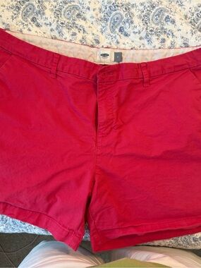 Old Navy Bright Red Women's Chino Shorts